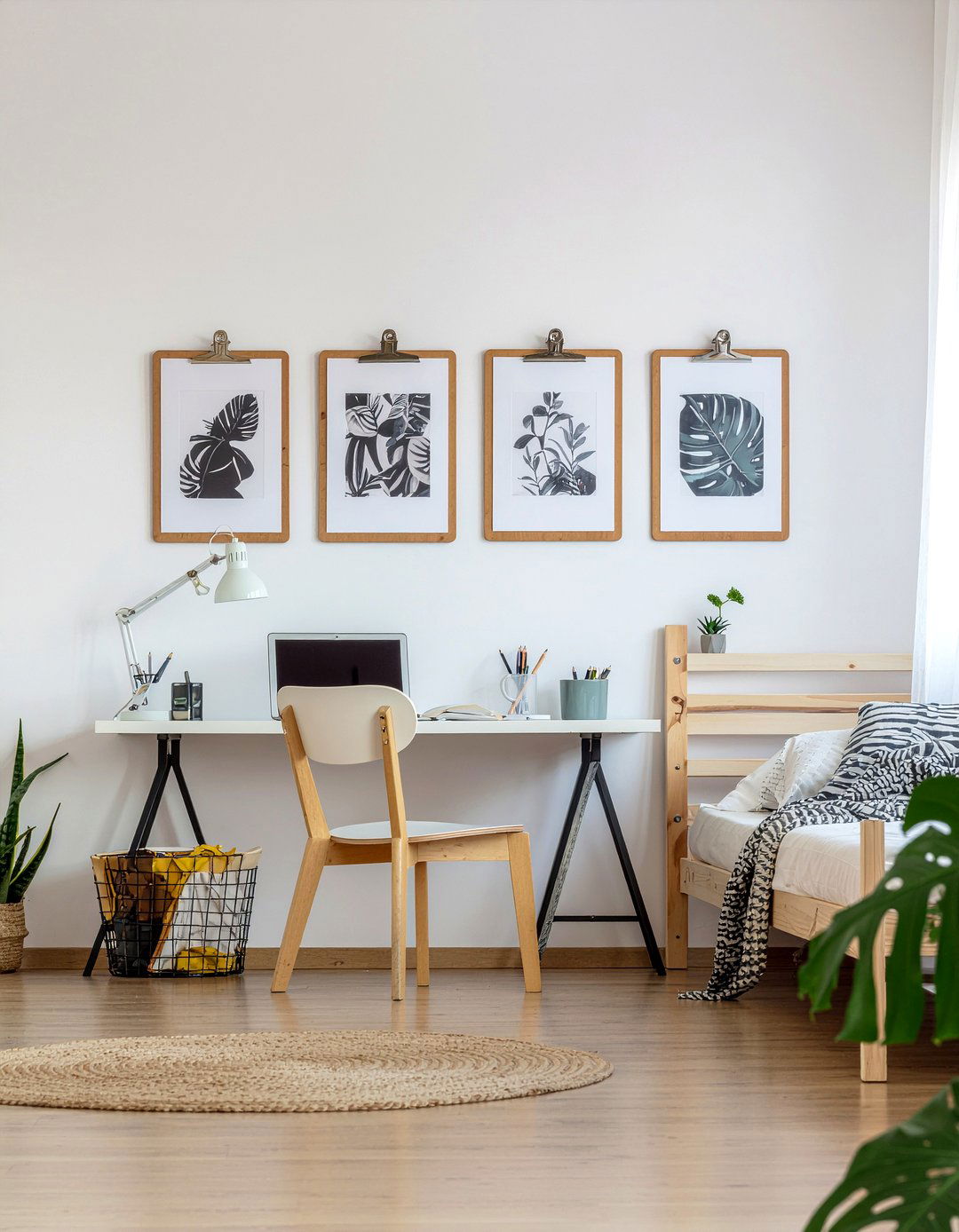 Hanging clipboard wall - 30 bedroom bulletin boards