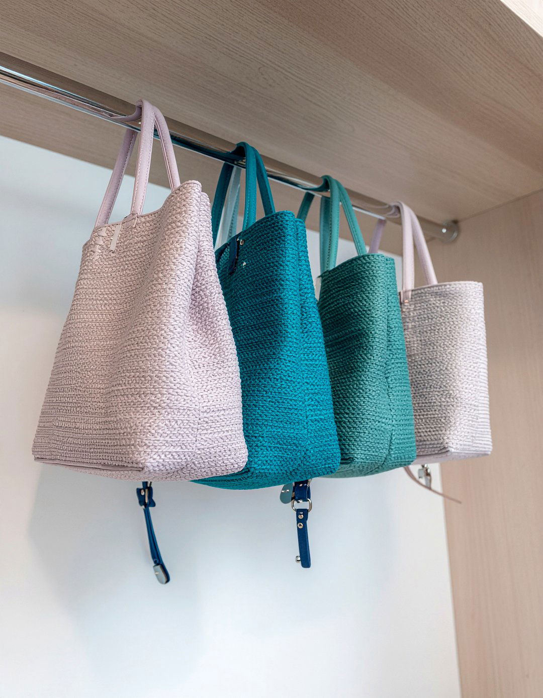 Hanging closet bag file - 30 bedroom bag storage ideas