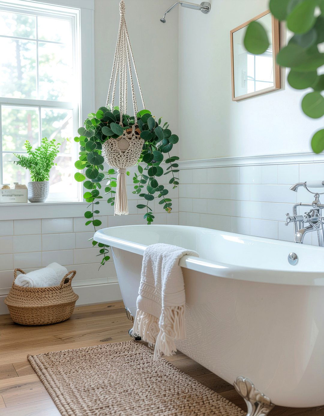Hanging eucalyptus plant - 30 faux plant ideas