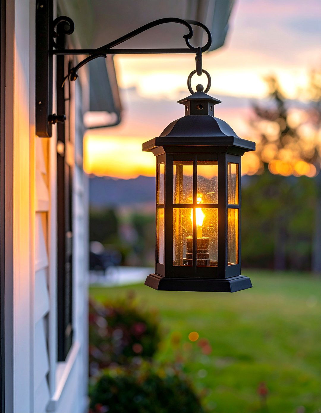Hanging lantern for porch - 30 outdoor lighting ideas