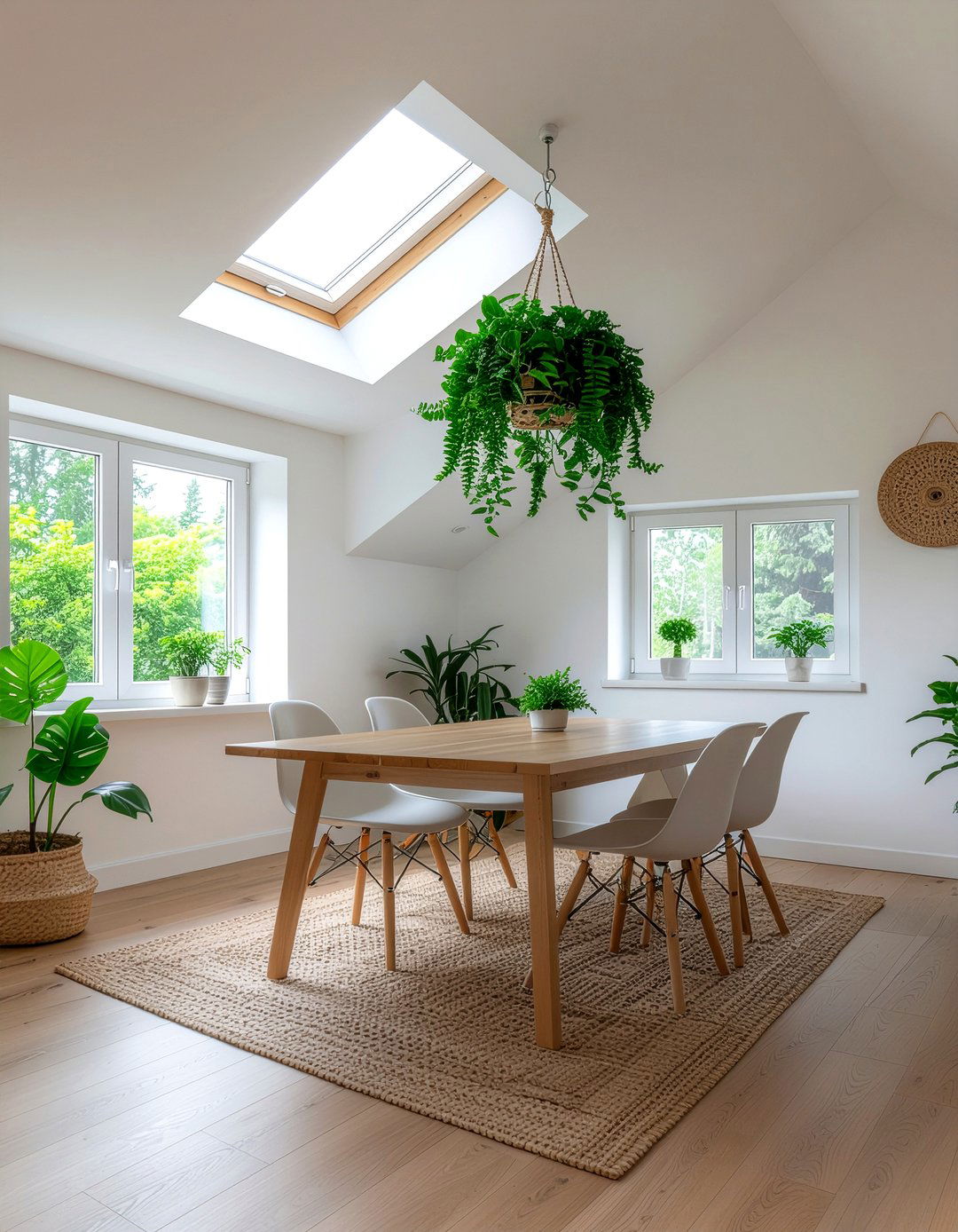 Hanging plant dining room vaulted ceiling - 30 dining room vaulted ceiling ideas