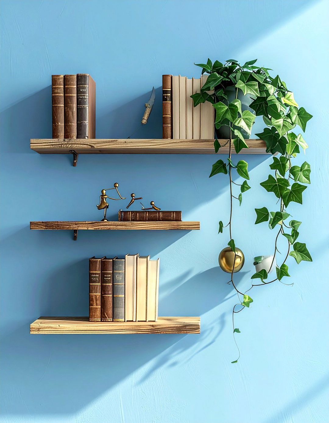 Hardcover Book Shelf - 30 upcycled decor ideas