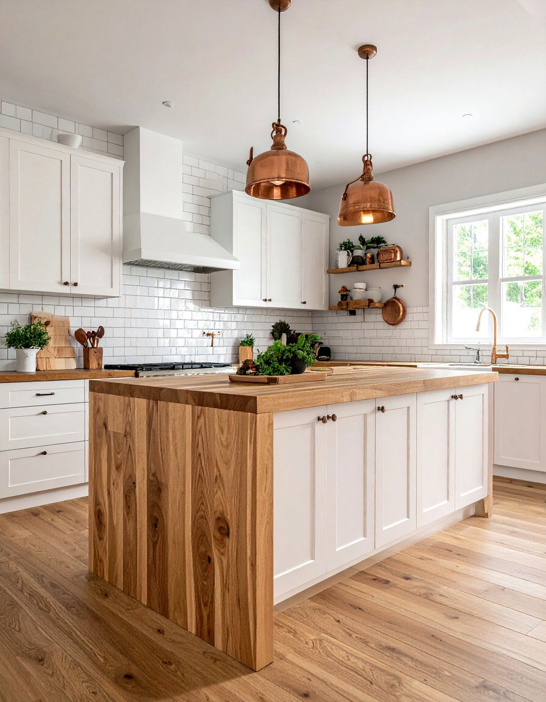 Hardwood Butcher Block Kitchen - 30 durable kitchen ideas