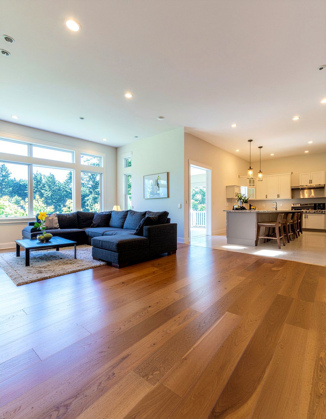 Hardwood Kitchen Floor - 30 open floor plan kitchen ideas