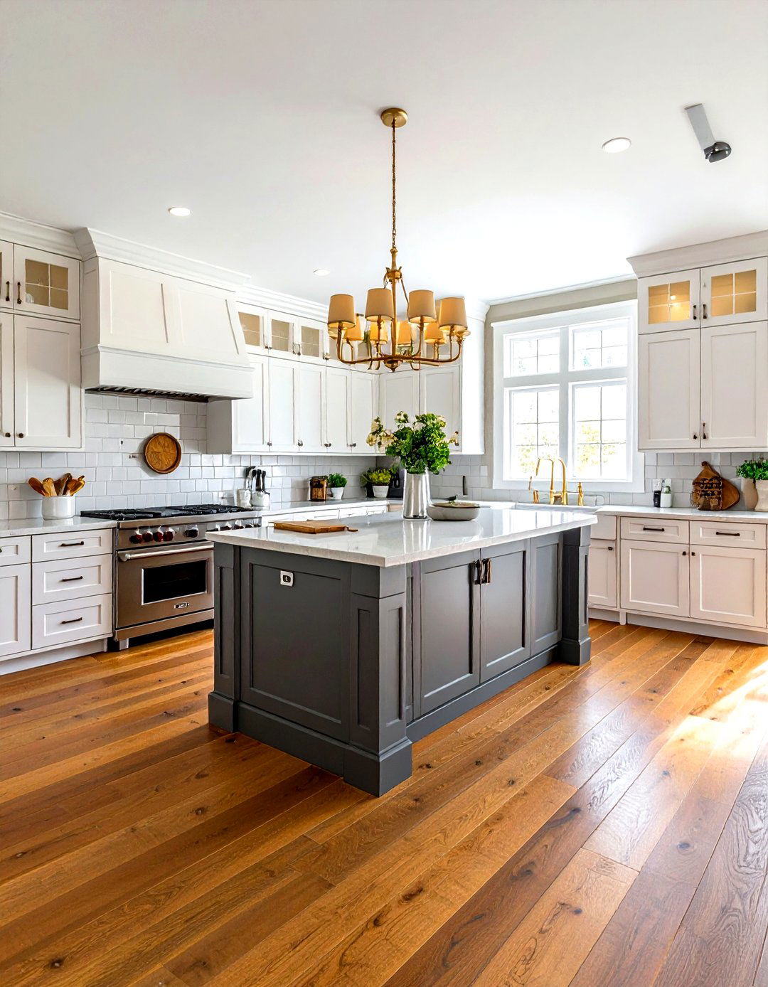 Hardwood Kitchen Flooring - 30 traditional kitchen ideas