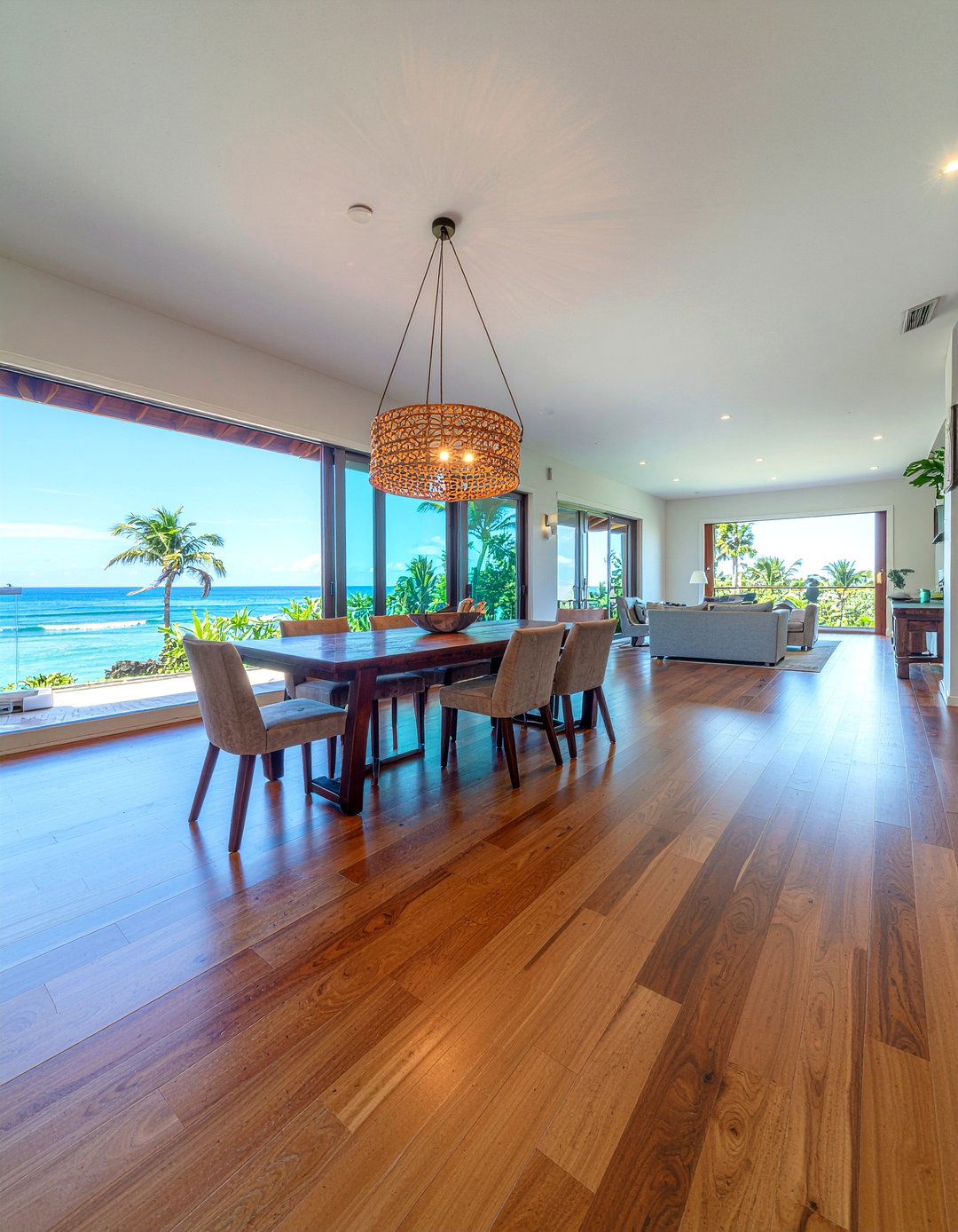 Hardwood Plank Flooring - 30 Balinese dining room ideas