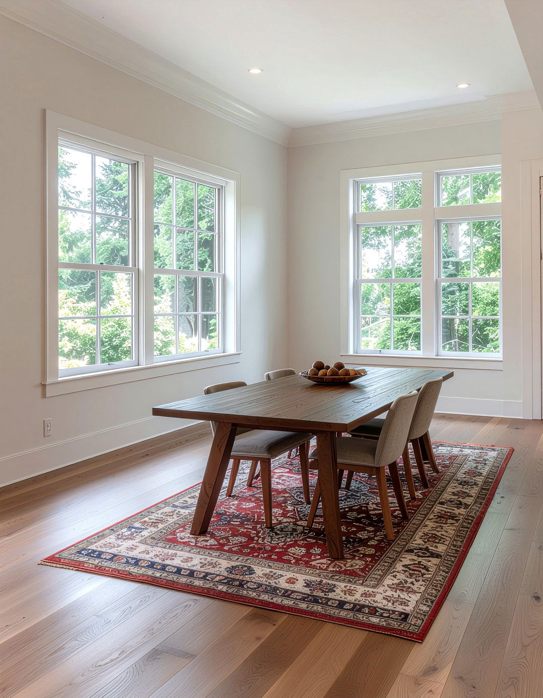 Hardwood floor dining room - 30 large dining room ideas