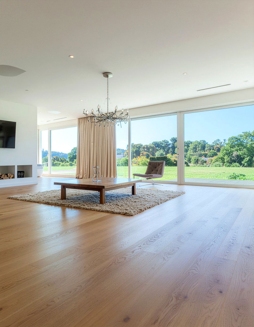 Hardwood flooring - 30 living room renovation ideas