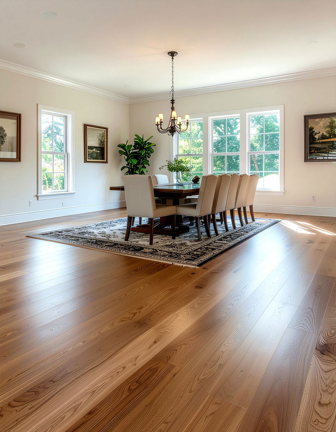 Hardwood flooring for dining - 30 durable dining room ideas