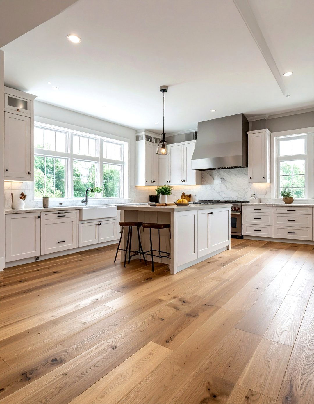Hardwood flooring kitchen - 30 rustic farmhouse kitchen ideas
