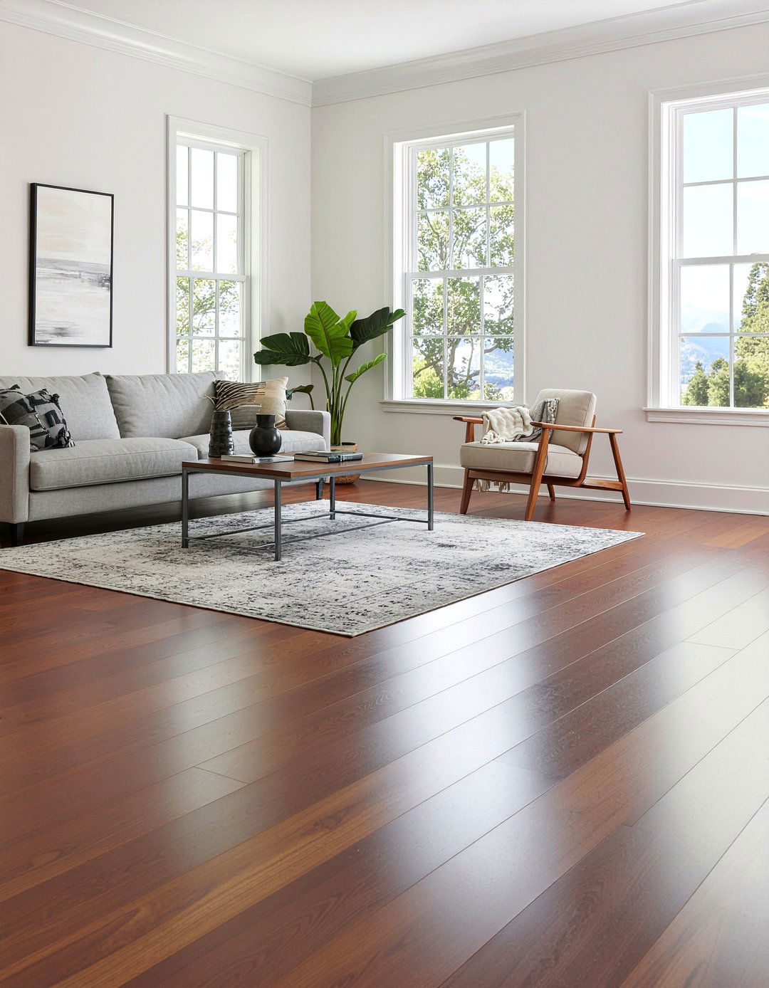 Hardwood flooring living room - 30 living room remodel ideas