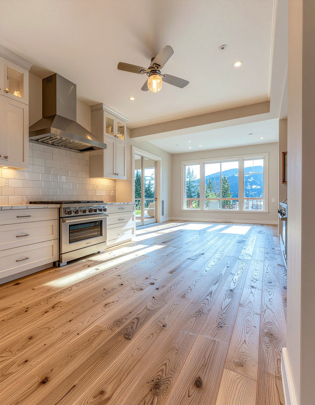 Hardwood kitchen flooring - 30 mountain kitchen ideas