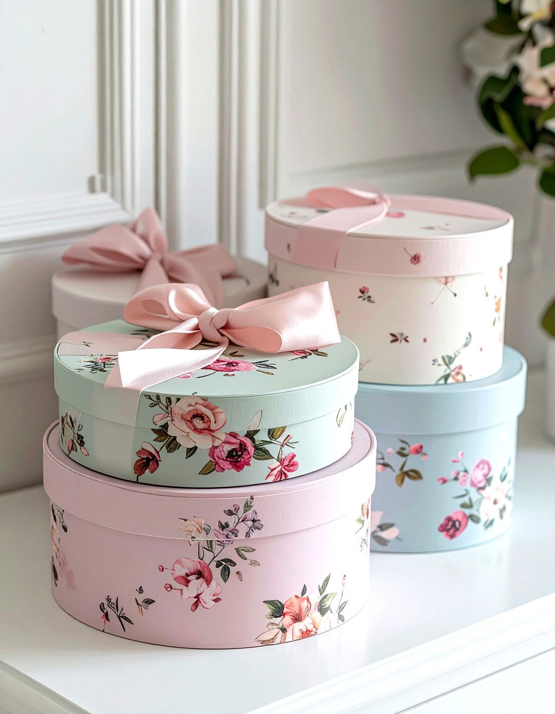 Hat Box Stack - 30 box decor ideas