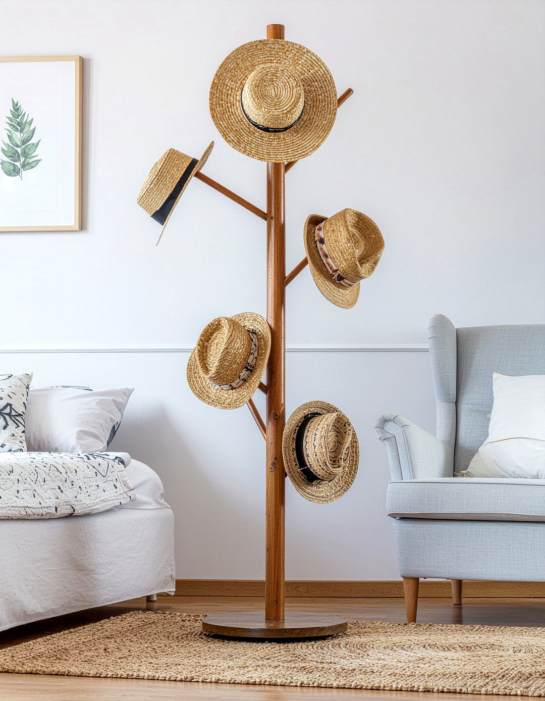 Hat Tree - 30 bedroom hat storage ideas