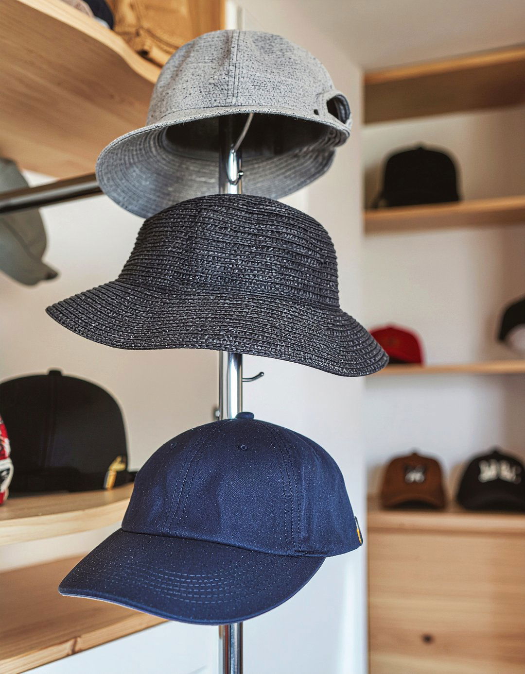 Hat organizer hangers - 30 bedroom space saving hangers