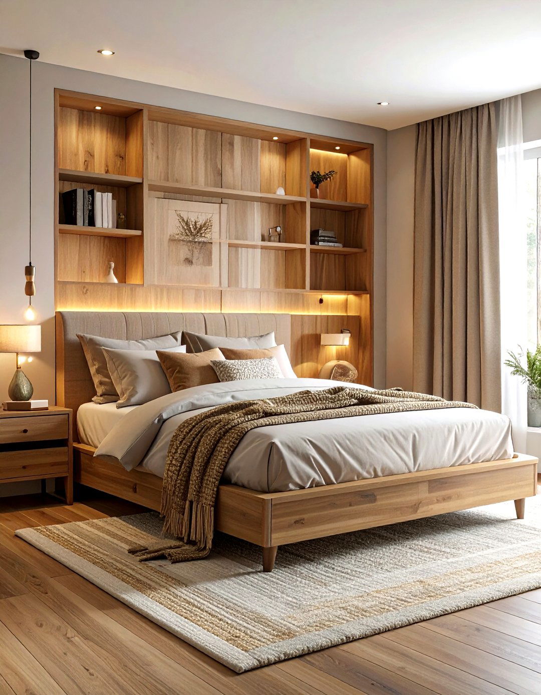 Headboard storage - 30 storage bed ideas