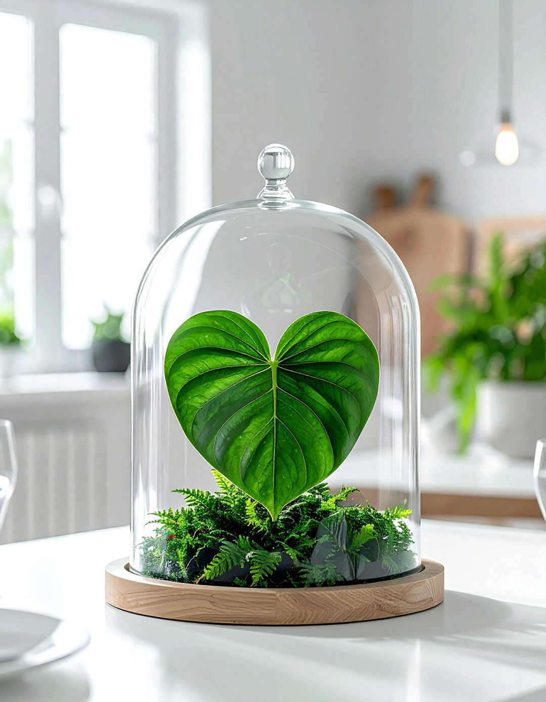 Heart Fern Small Accent - 30 dining room fern ideas