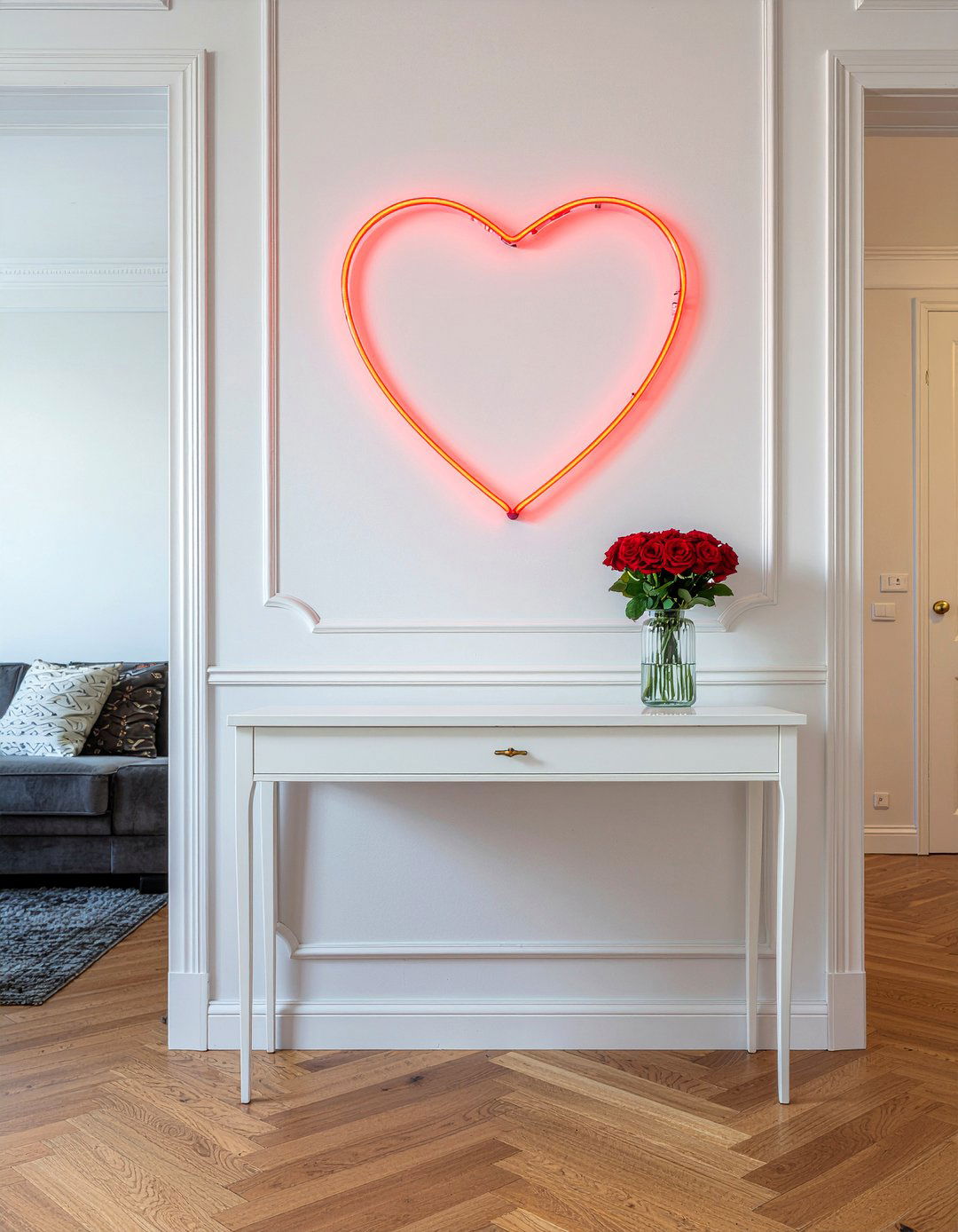 Heart Neon Sign - 30 living room neon signs