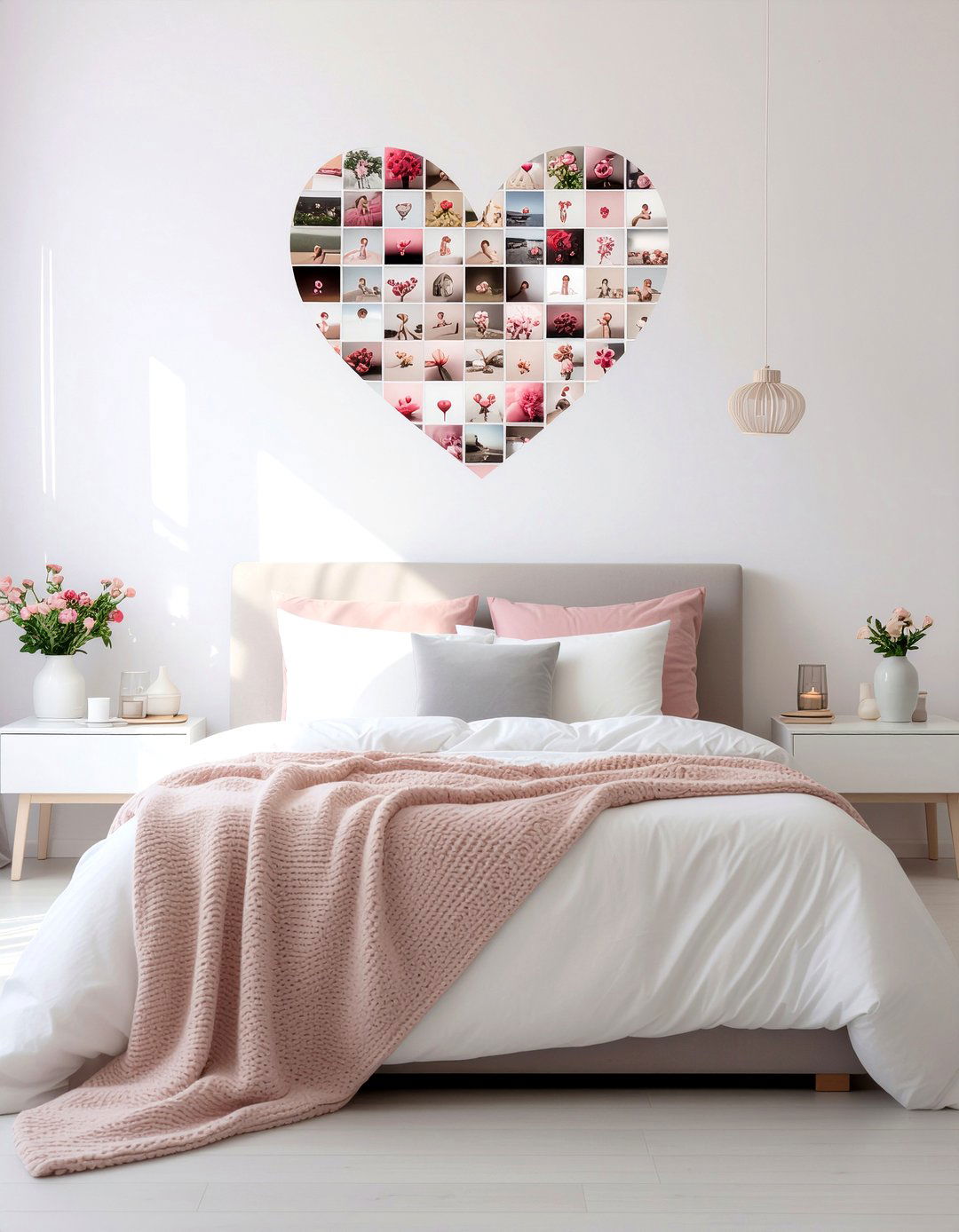 Heart Photo Collage - 30 bedroom photo displays