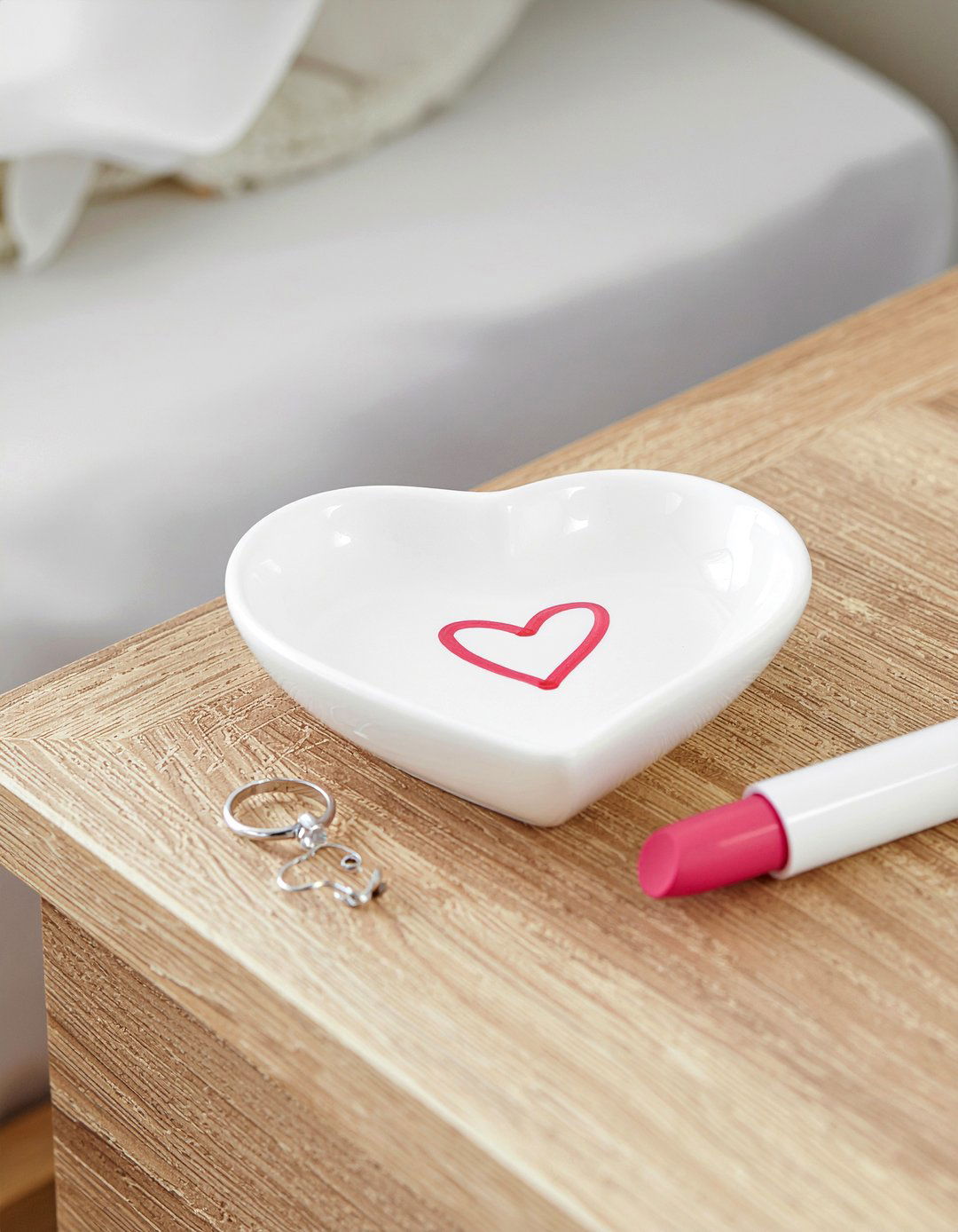 Heart Shaped Ceramic Dish - 30 living room trinket dishes