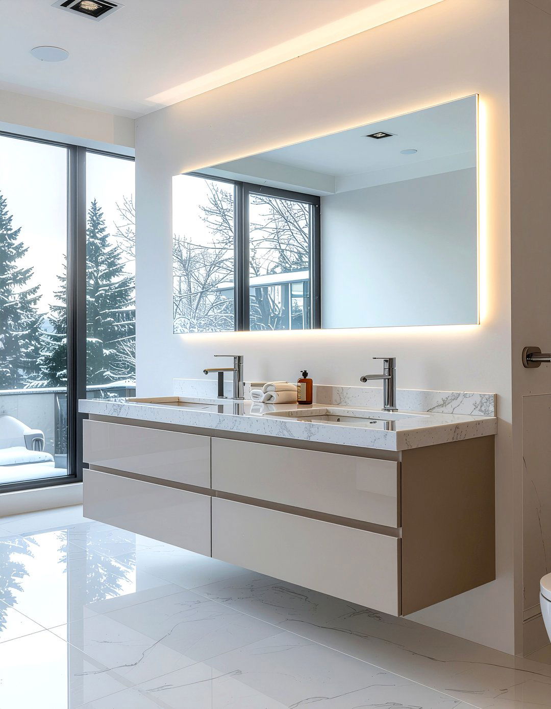 Heated Mirror - 30 bathroom heating ideas