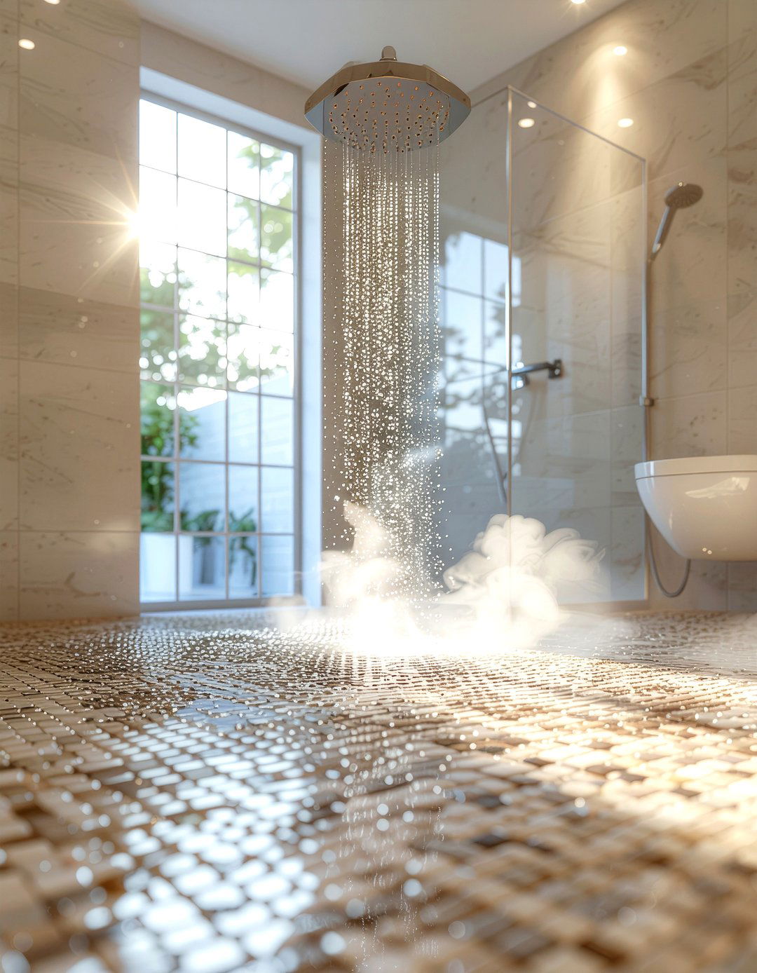 Heated Shower Floor - 30 bathroom heating ideas