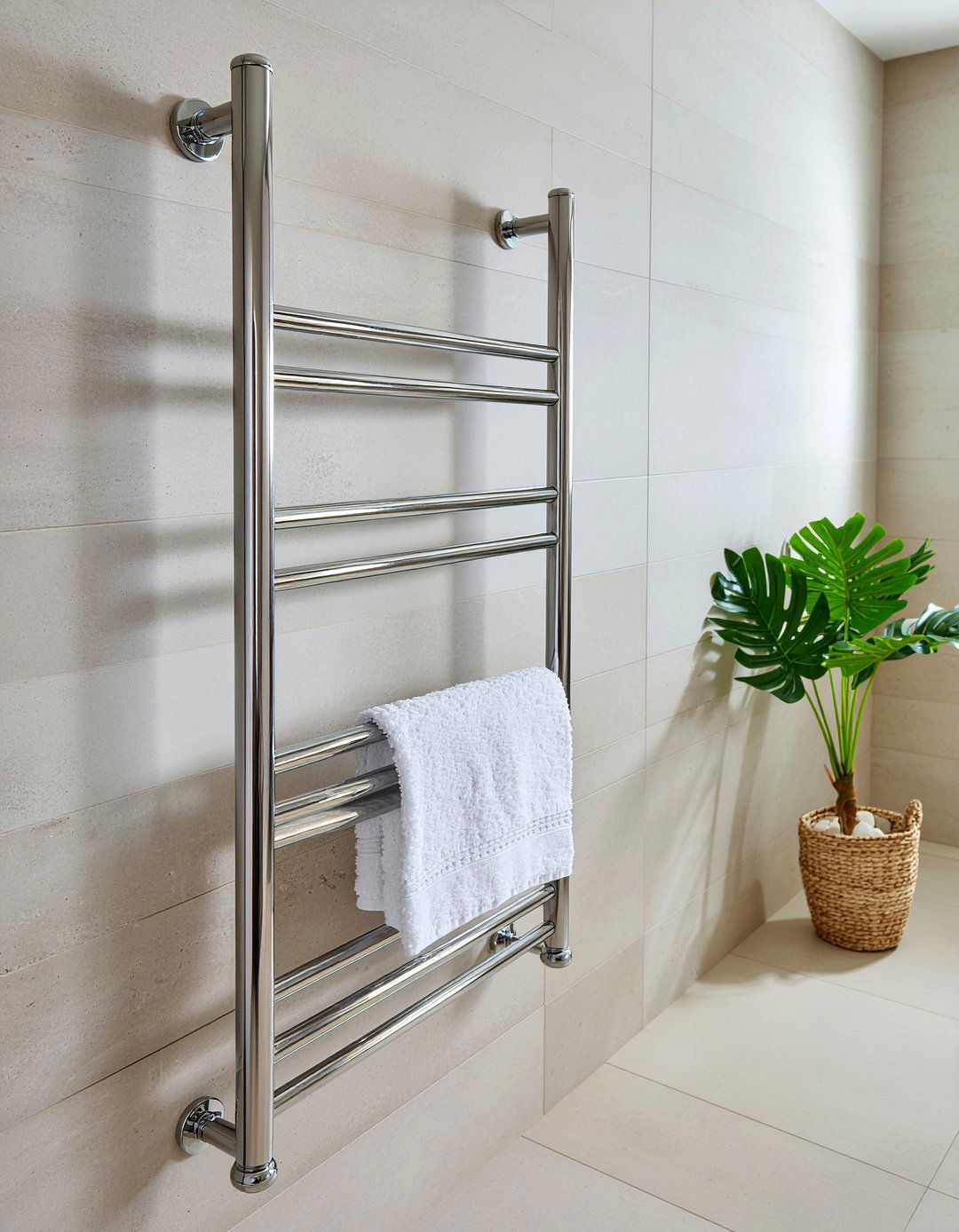 Heated Towel Rack - 30 relaxing bathroom ideas