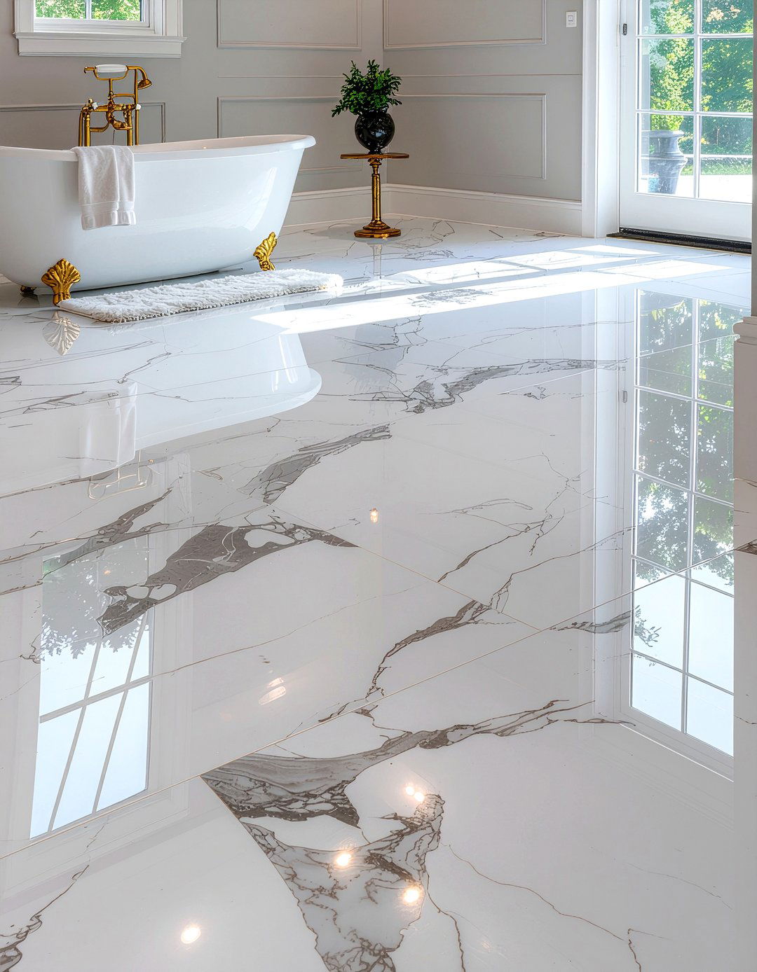 Heated marble bathroom floor - 30 bathroom heated floor ideas