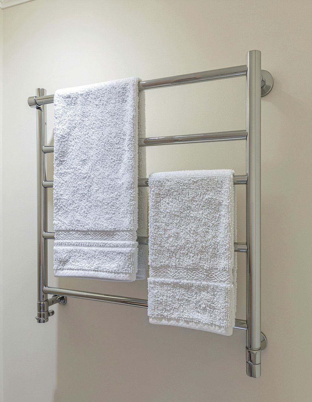 Heated towel rack - 30 luxury bathroom fixture ideas