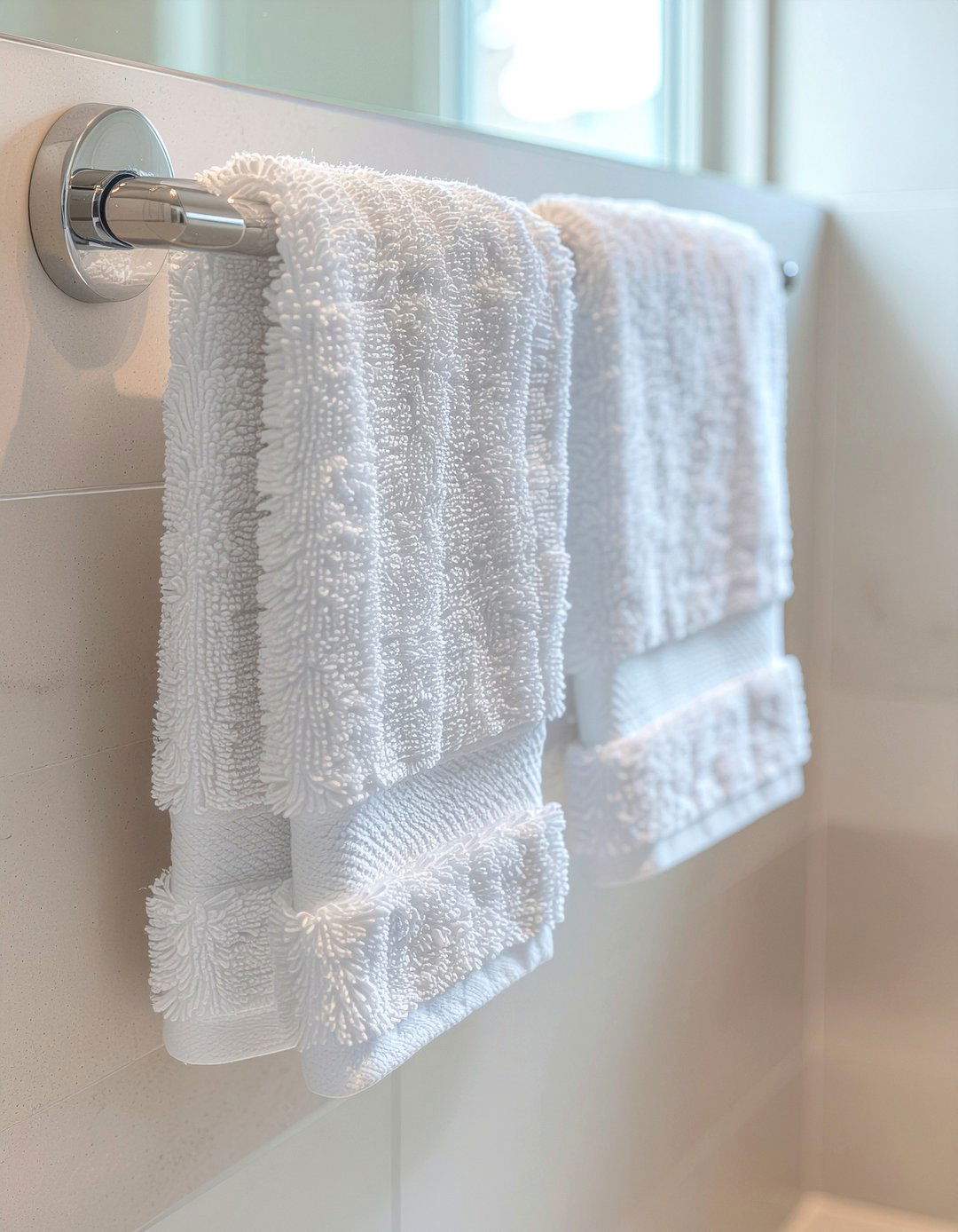 Heated towel rail - 30 bathroom towel ideas