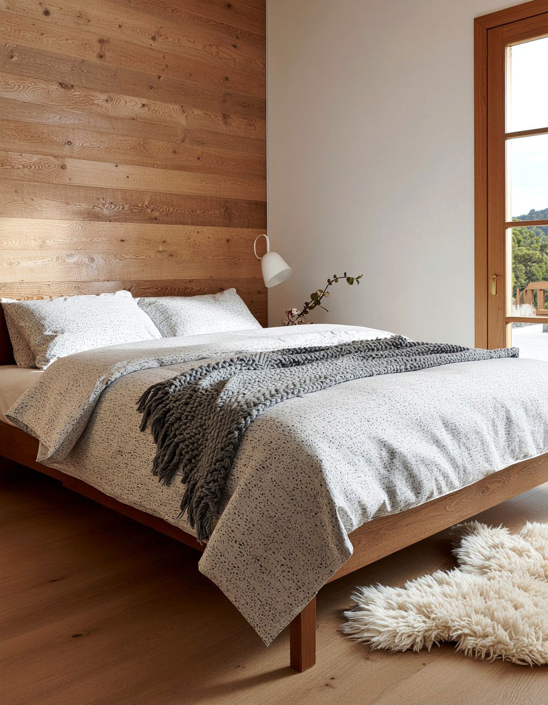 Heathered Gray Bedding - 30 bedroom gray bedding ideas