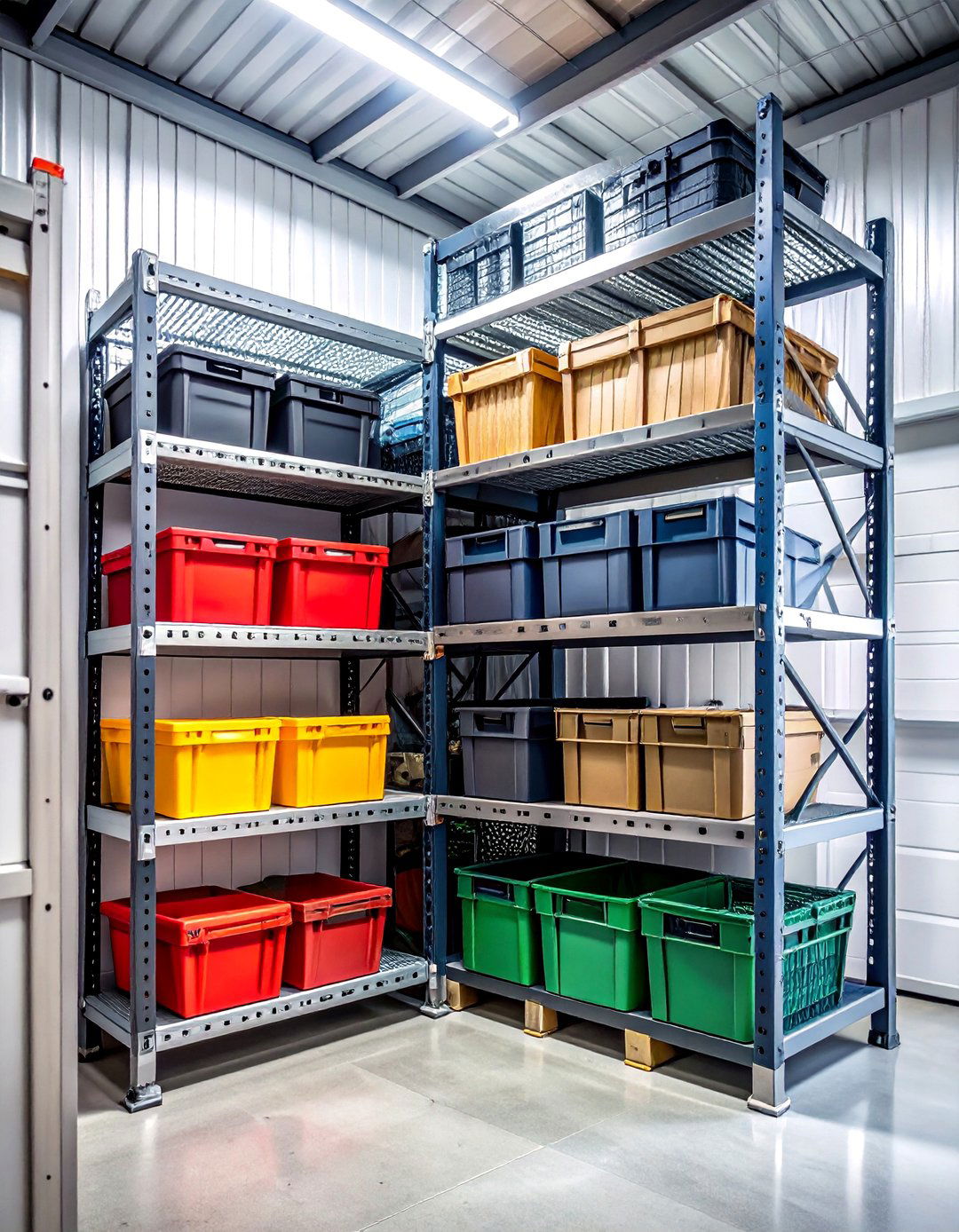 Heavy Duty Metal Shelving - 30 garage storage ideas