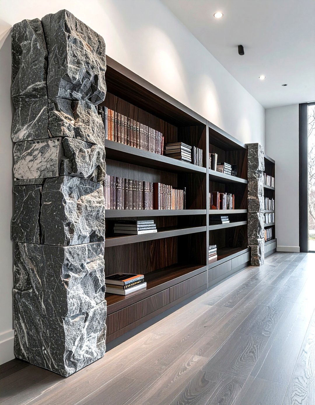 Heavy Stone Bookends - 30 decorative bookend ideas