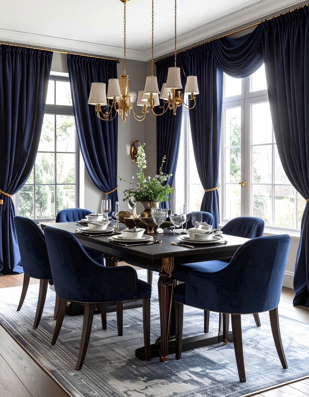 Heavy Weight Linen Drape - 30 linen dining room ideas