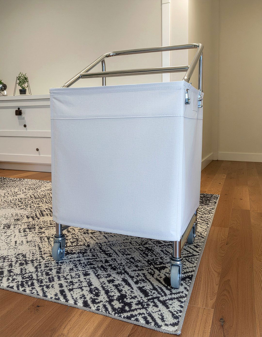 Heavy duty laundry cart with wheels - 30 bedroom laundry hampers