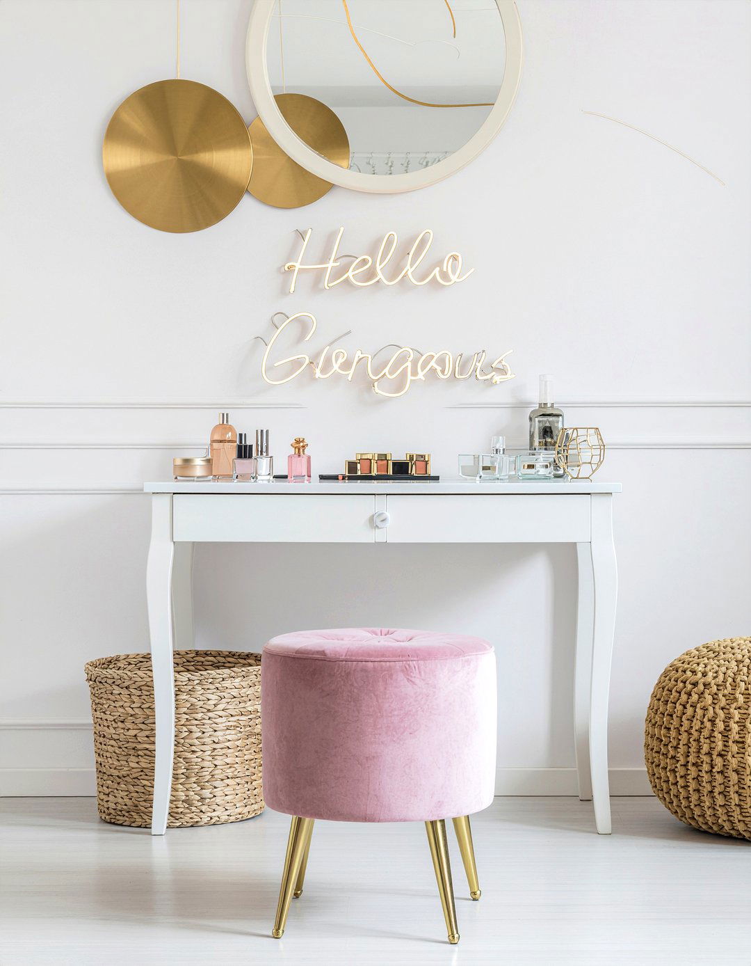 Hello Gorgeous Sign - 30 bedroom led signs