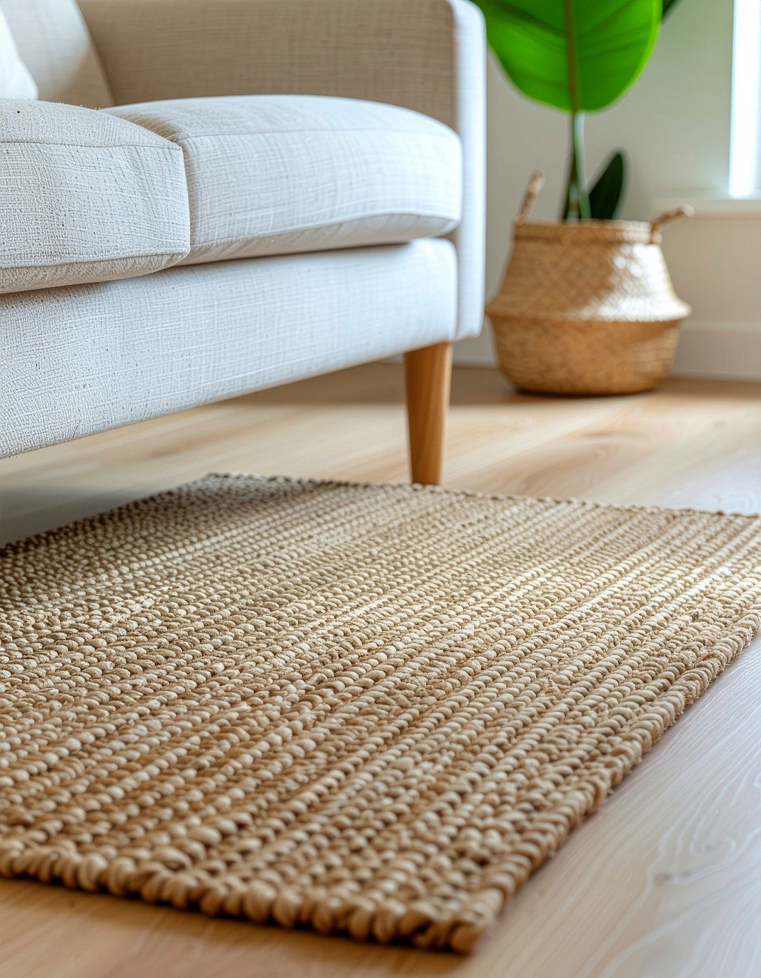 Hemp Rug - 30 natural bedroom ideas