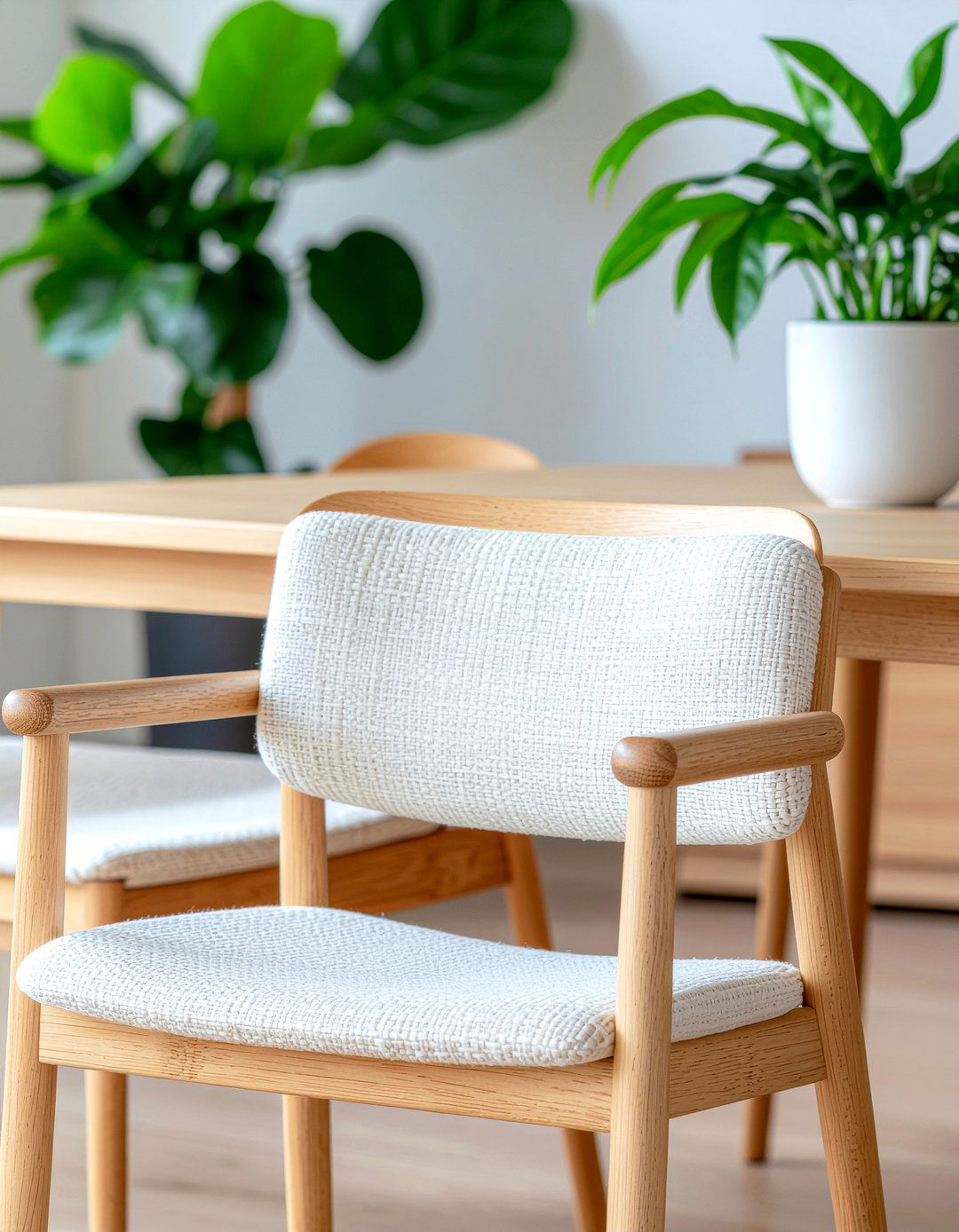 Hemp fabric chair cushions - 30 environmentally friendly dining room ideas