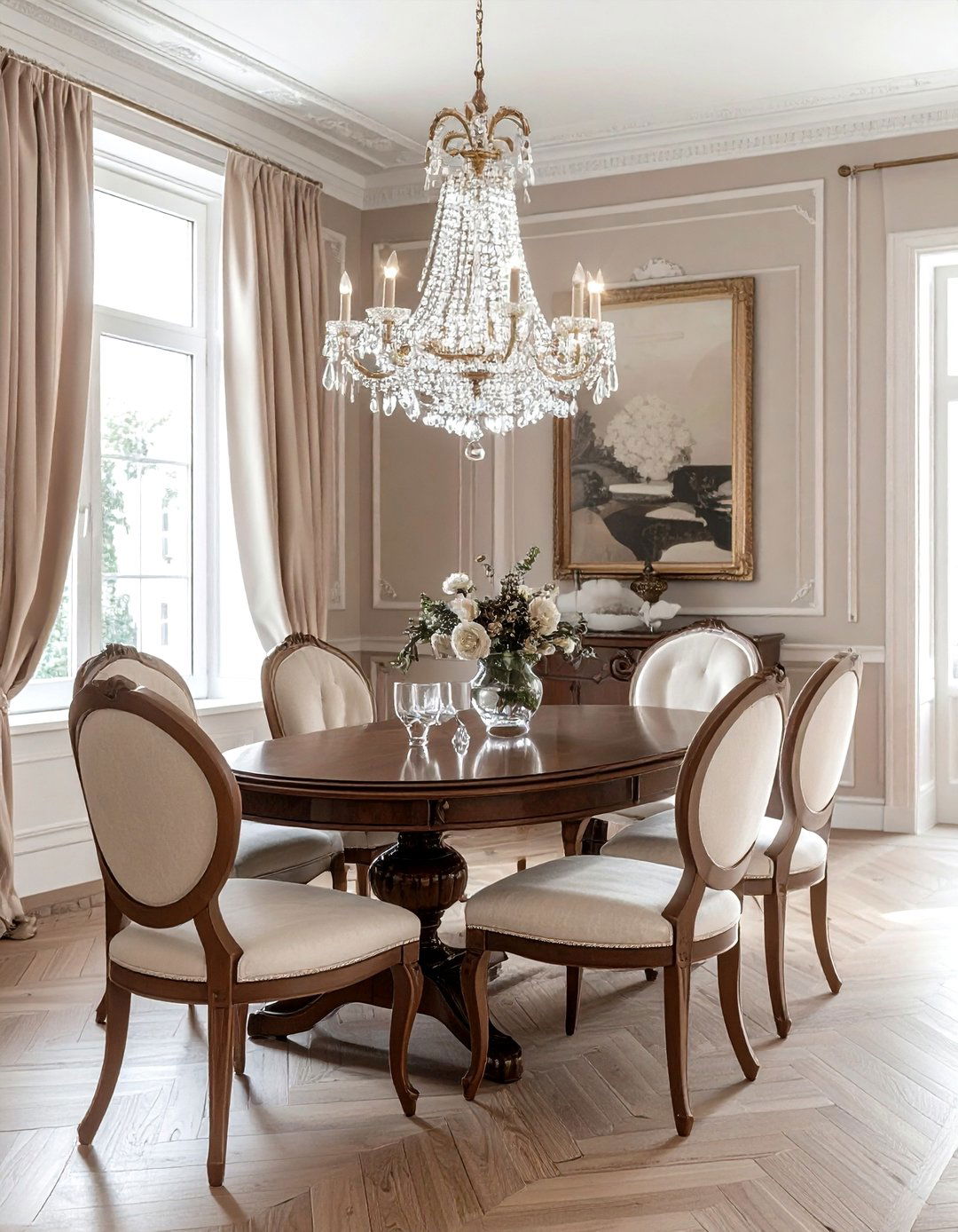 Hepplewhite Dining Room - 30 antique dining room ideas