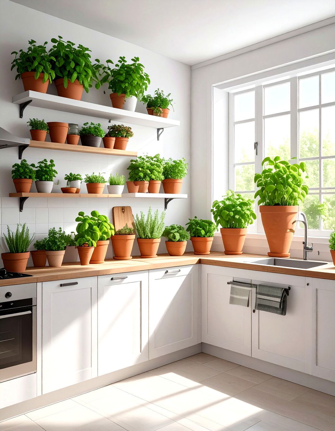 Herb Garden Kitchen - 30 homey kitchen ideas