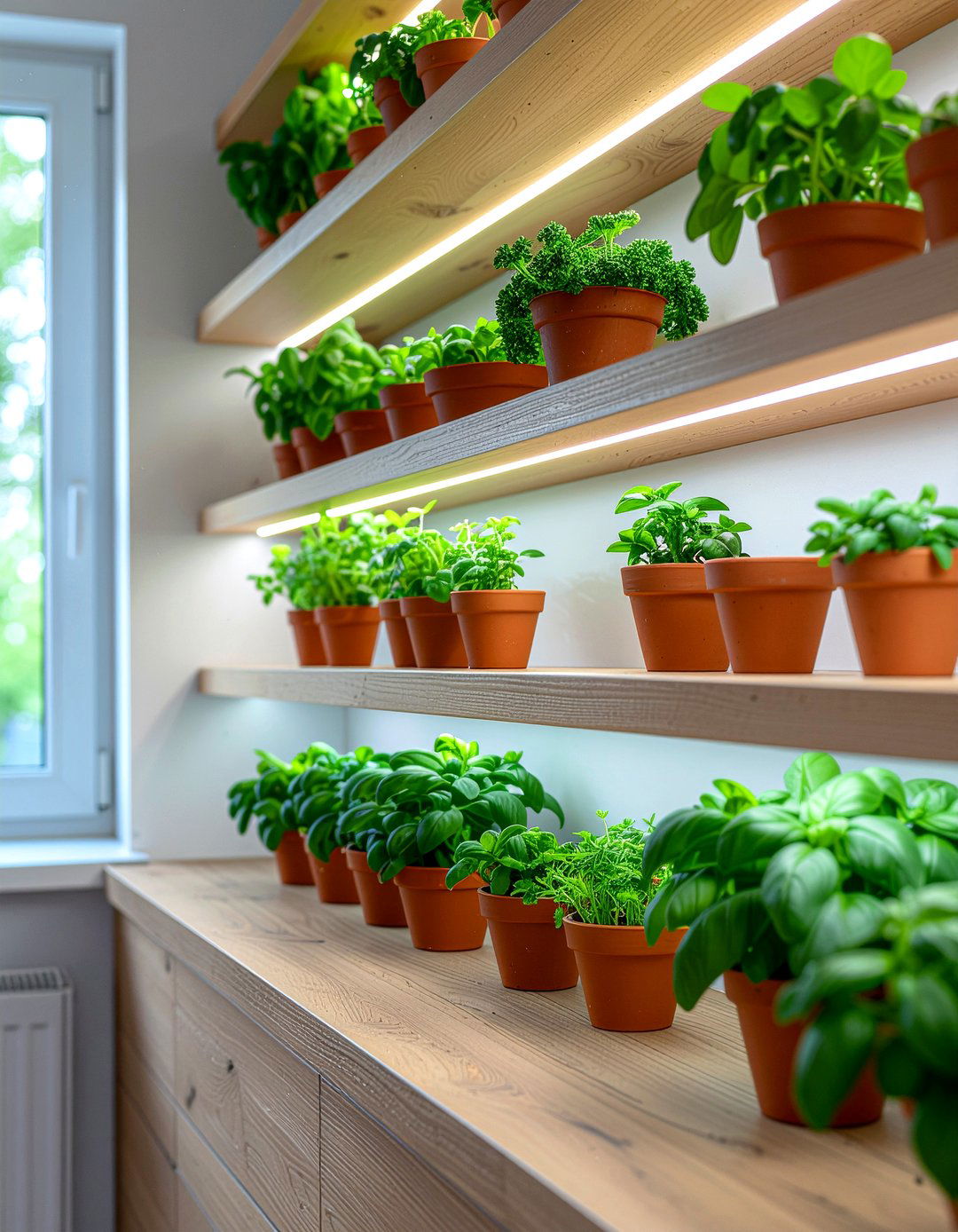 Herb Garden Niche - 30 kitchen niche ideas