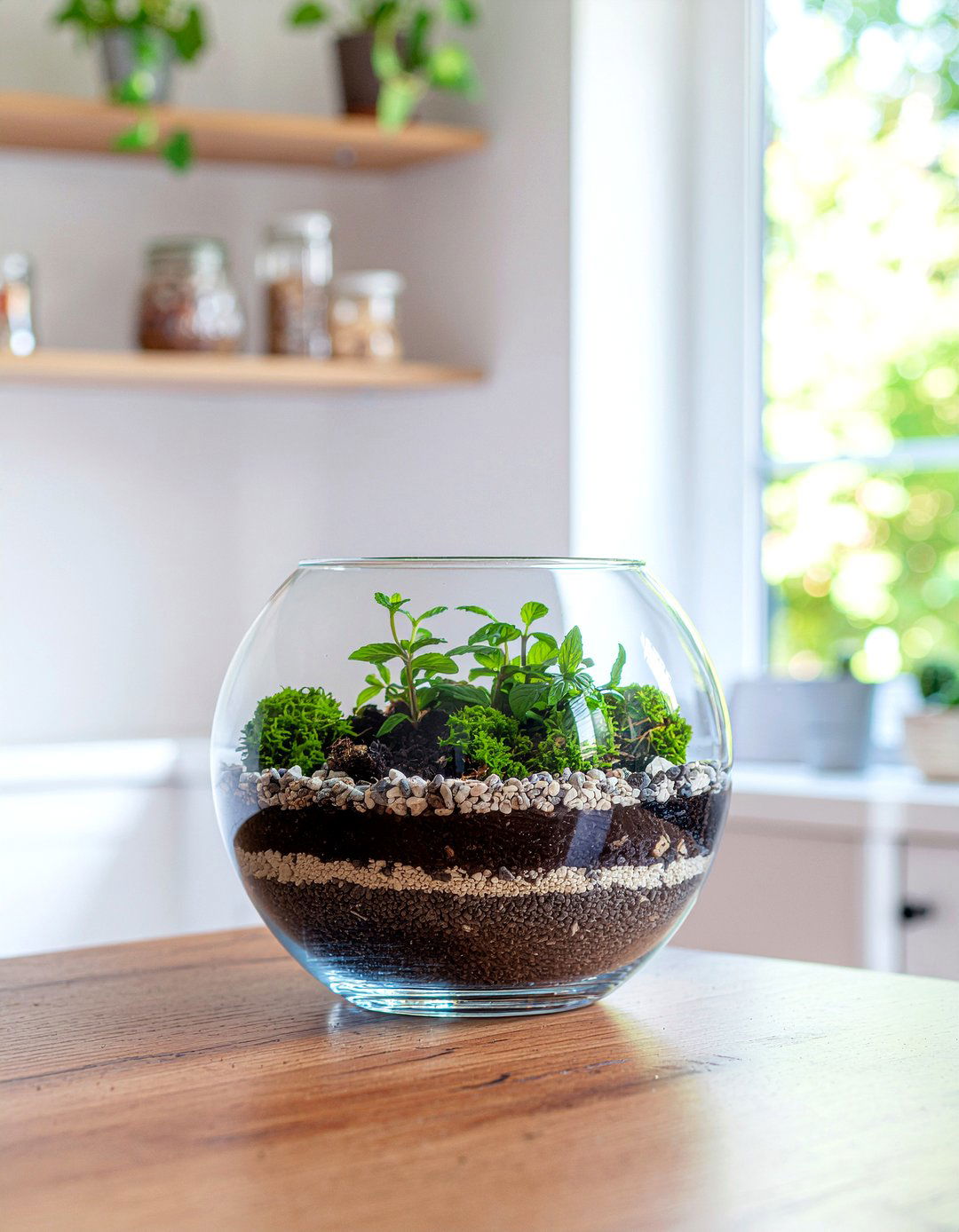 Herb Garden Terrarium - 30 kitchen herb garden ideas