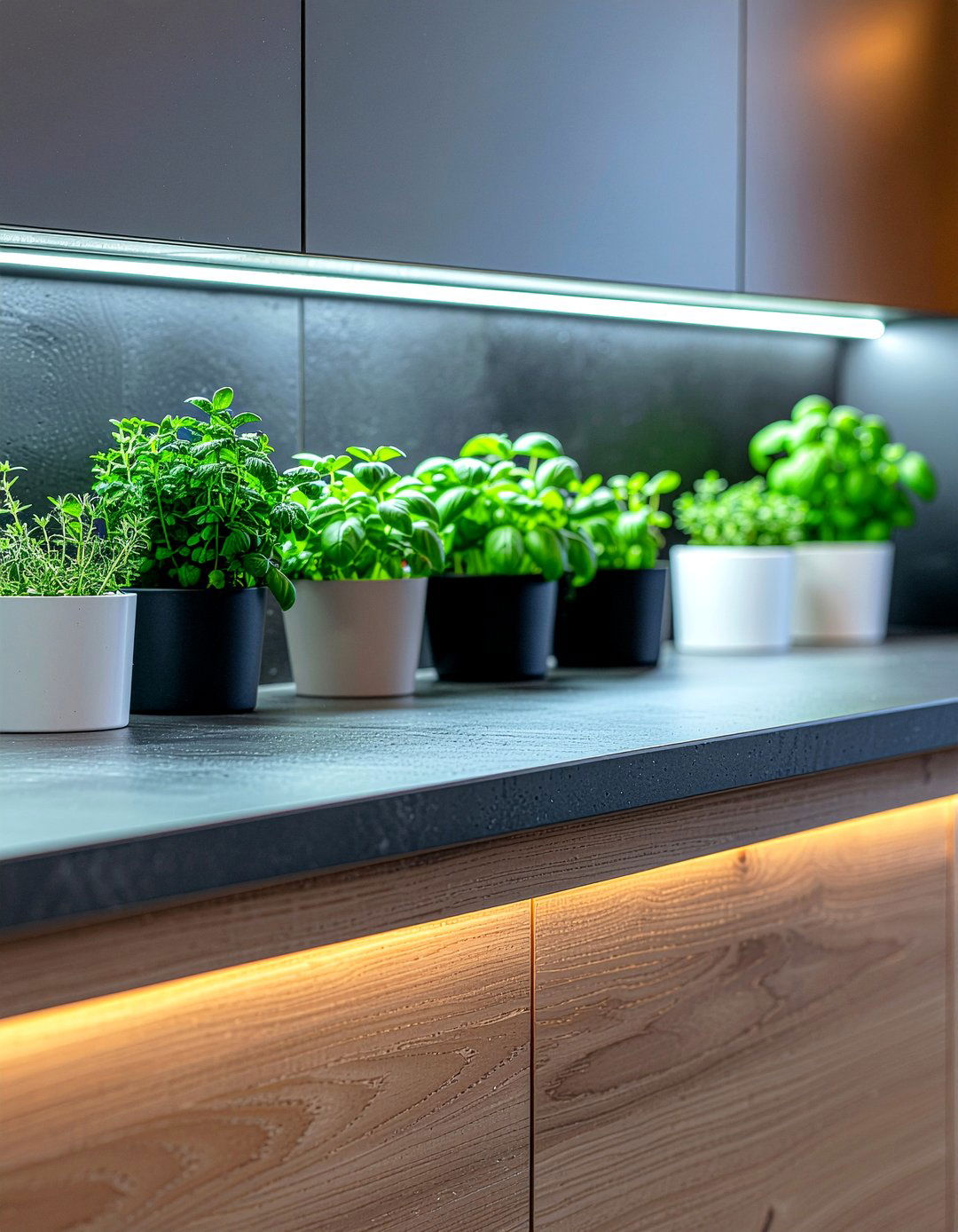 Herb Garden Under Cabinet Lighting - 30 indoor herb garden kitchen ideas