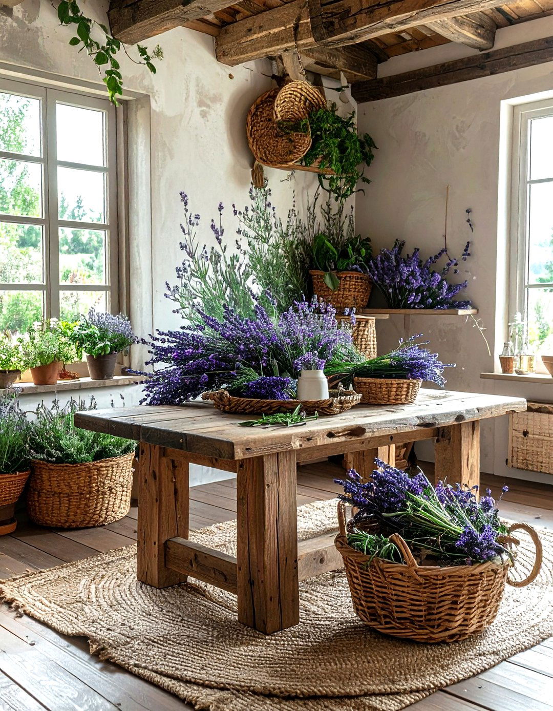 Herb Garden Wallpaper - 30 living room botanical wallpapers