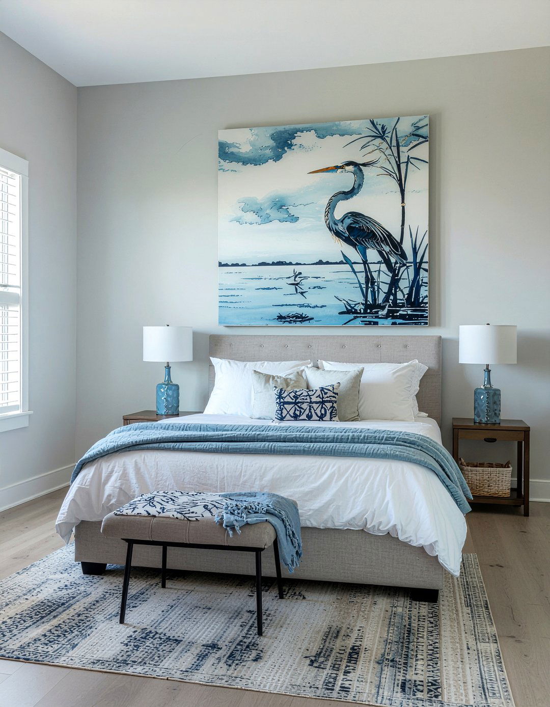 Heron Wall Decor - 30 bird bedroom ideas