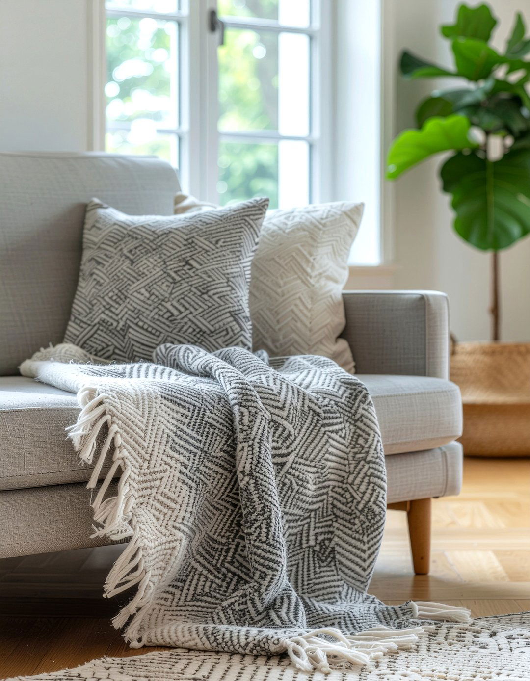 Herringbone Blanket - 30 living room blankets