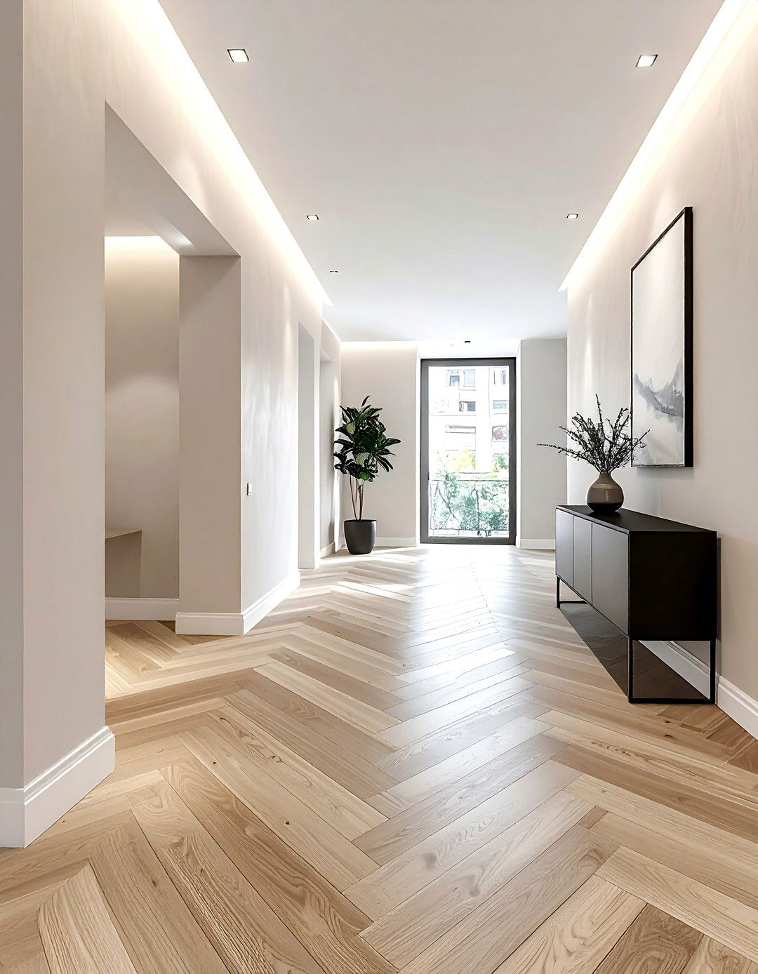 Herringbone Floor - 30 new build decor ideas