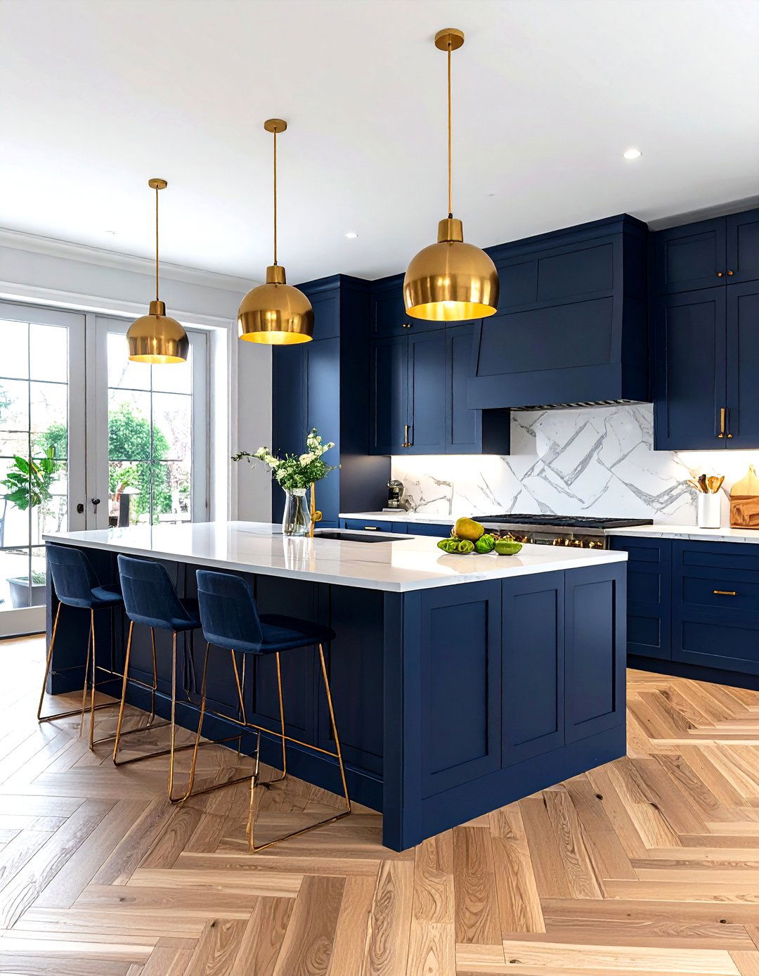 Herringbone LVP Kitchen - 30 LVP floor kitchen ideas