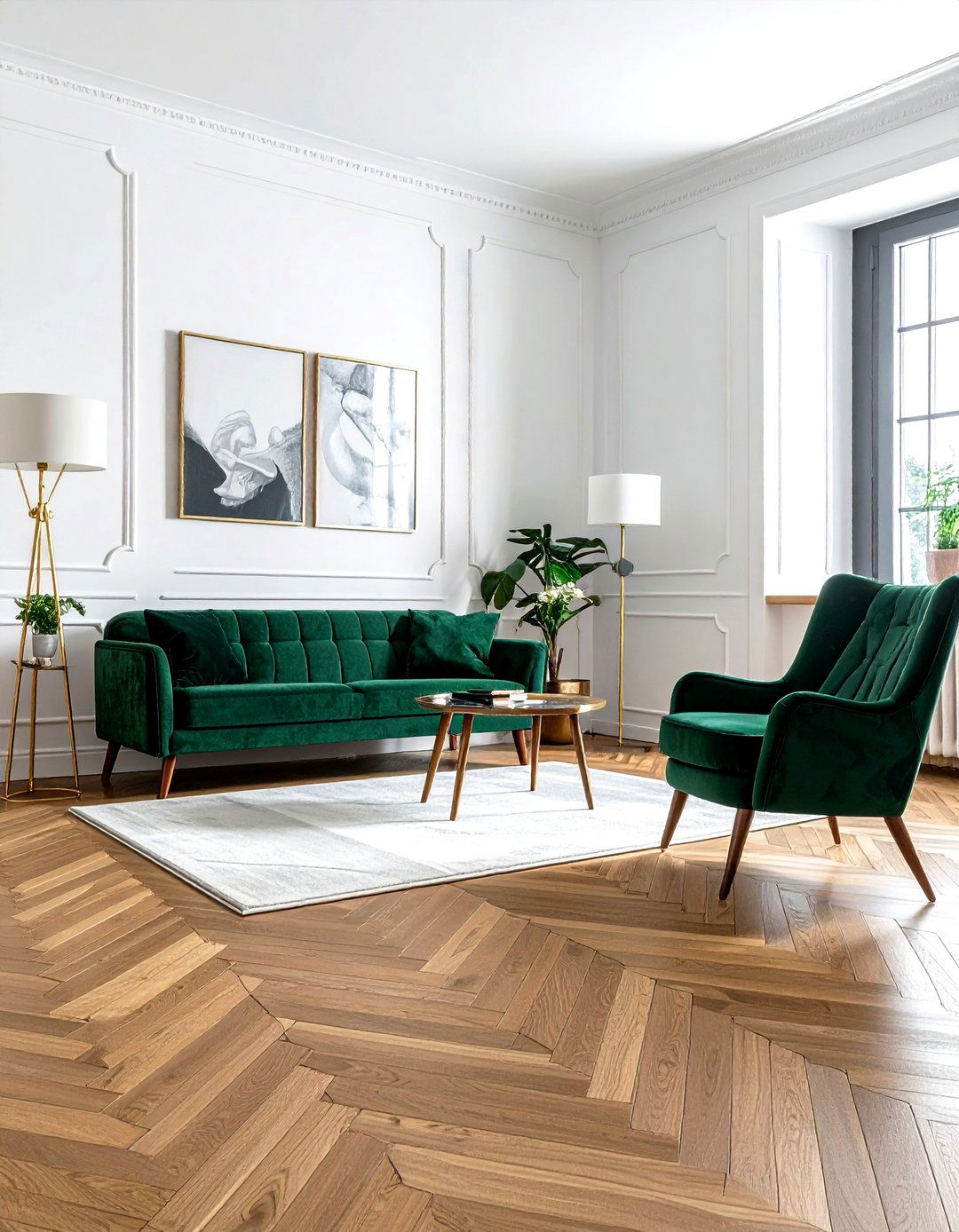 Herringbone Laminate Flooring - 30 living room laminate flooring ideas