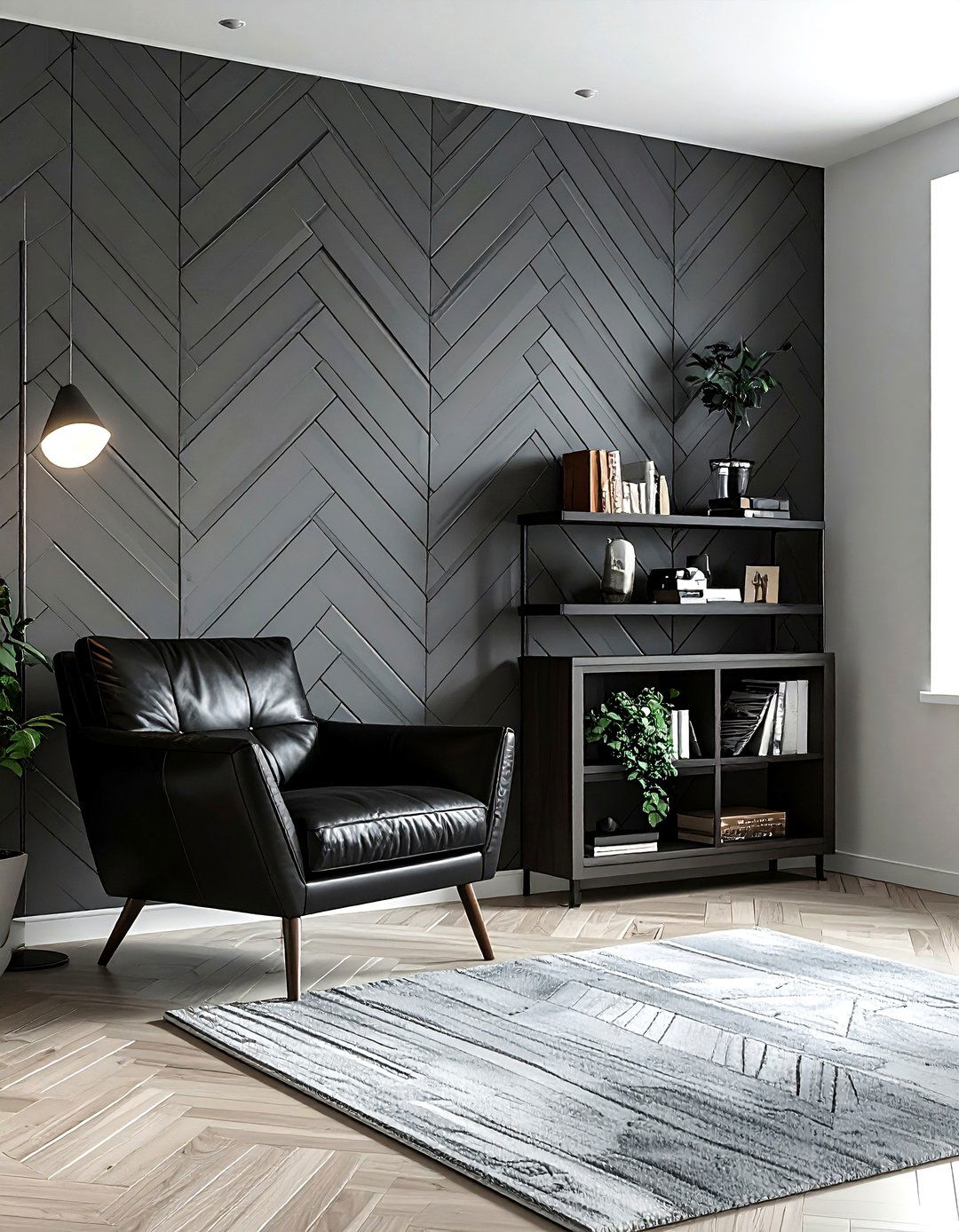Herringbone Wallpaper - 30 living room peel and stick wallpapers